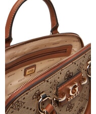 GUESS NEDA Bolso domo en tejido jacquard LOGOTIPO DE LECHE - Bolsos Mujer - 6