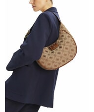 GUESS NEDA Bolso de hombro tipo hobo de tejido jacquard LOGOTIPO DE LECHE - Bolsos Mujer - 4