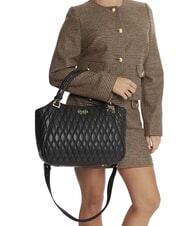 GUESS VALLA Bolso acolchado con bandolera NEGRO - Bolsos Mujer - 5