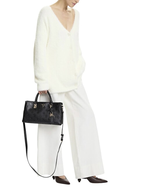 TISHA Bolso de mano con bandolera logotipo negro - Bolsos Mujer