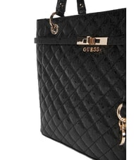 GUESS IDRA Bolso shopper acolchado de hombro NEGRO - Bolsos Mujer - 3
