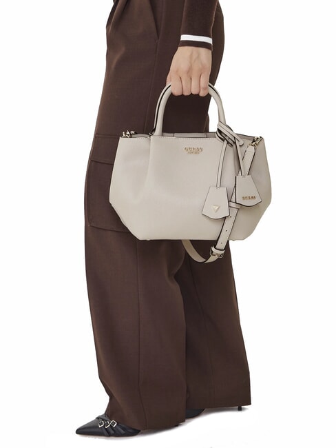 AMORETTE Bolso de mano con bandolera gris topo claro - Bolsos Mujer