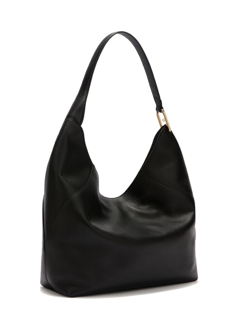 LARA Bolso bandolera de piel negro - Bolsos Mujer
