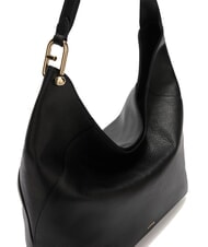 FURLA LARA Bolso bandolera de piel negro - Bolsos Mujer - 3