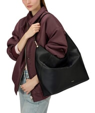 FURLA LARA Bolso bandolera de piel negro - Bolsos Mujer - 6