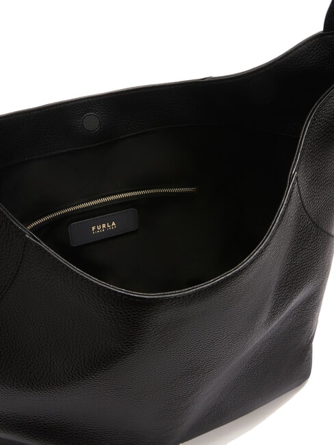 LARA Bolso bandolera de piel negro - Bolsos Mujer