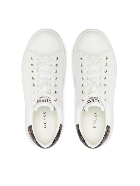 ELBINA  Zapatillas blanco marr&oacute;n - Zapatos Mujer