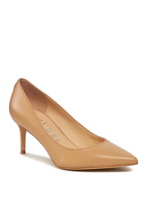 BRAVO4 Escote de cuero arena - Zapatos Mujer