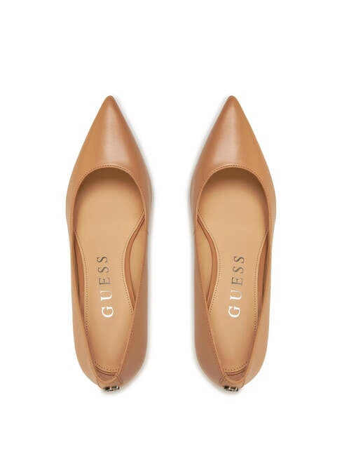 BRAVO4 Escote de cuero arena - Zapatos Mujer