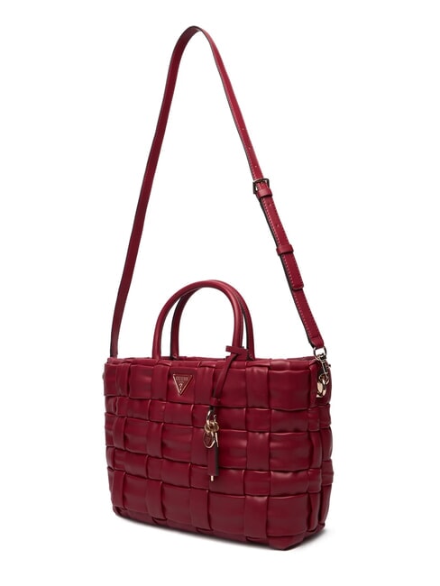 MARION Bolso tejido con bandolera ROJO - Bolsos Mujer
