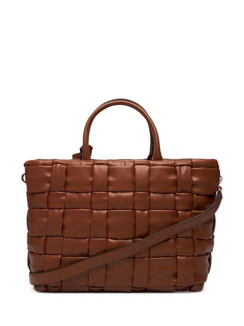 MARION Bolso tejido con bandolera COGNAC - Bolsos Mujer