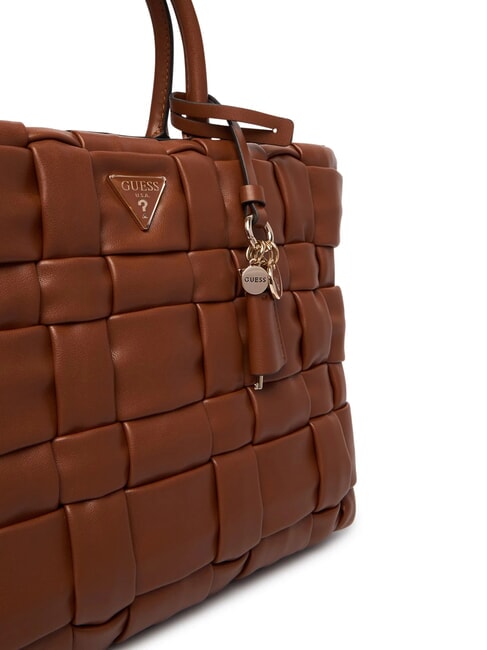 MARION Bolso tejido con bandolera COGNAC - Bolsos Mujer