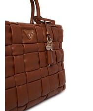 GUESS MARION Bolso tejido con bandolera COGNAC - Bolsos Mujer - 3