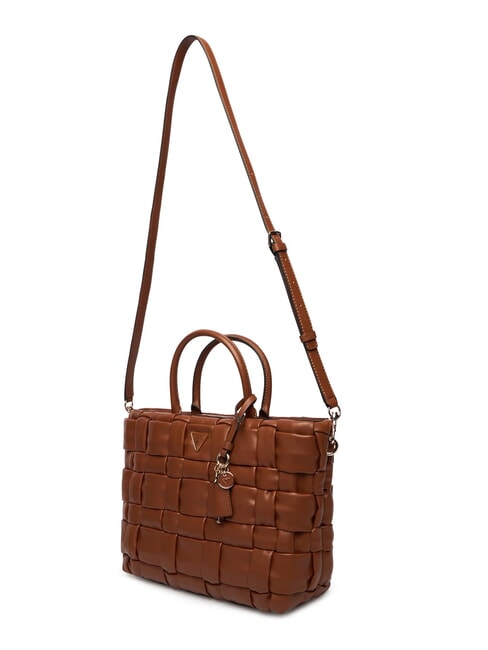 MARION Bolso tejido con bandolera COGNAC - Bolsos Mujer