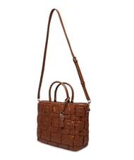 GUESS MARION Bolso tejido con bandolera COGNAC - Bolsos Mujer - 4