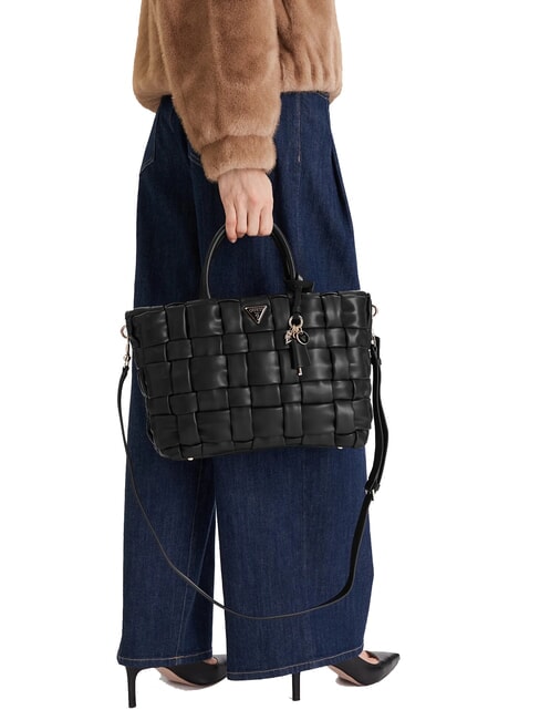 MARION Bolso tejido con bandolera NEGRO - Bolsos Mujer