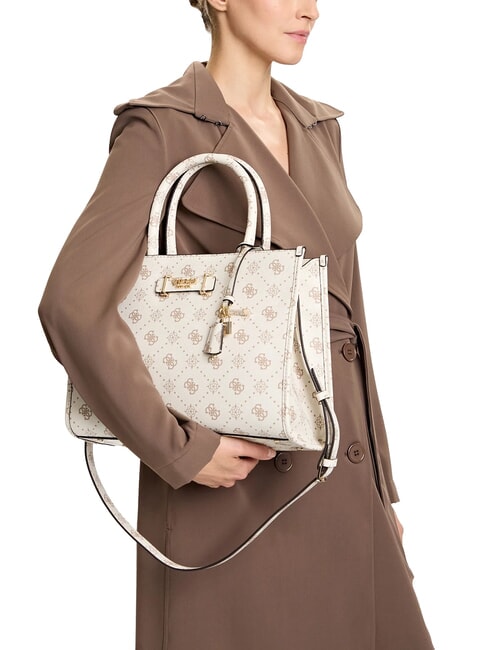 SILIA 2 Bolso de mano con bandolera logotipo de vainilla - Bolsos Mujer