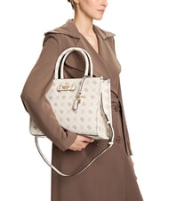 GUESS SILIA 2 Bolso de mano con bandolera logotipo de vainilla - Bolsos Mujer - 5