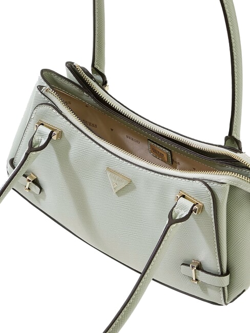 ROSALBA Bolso de hombro con estampado saffiano sabio - Bolsos Mujer