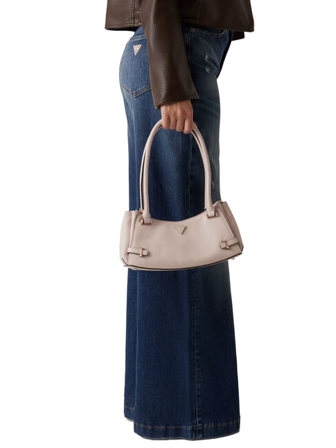 ROSALBA Bolso de hombro con estampado saffiano ROSE - Bolsos Mujer