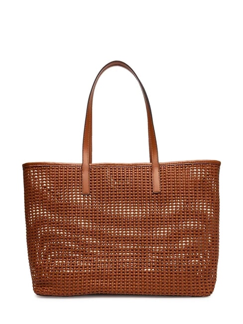 BRIGITTA Bolso shopper tejido con clutch COGNAC - Bolsos Mujer