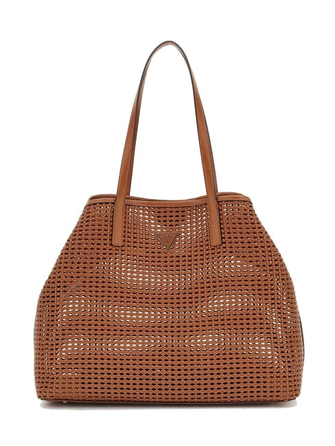 BRIGITTA Bolso shopper tejido con clutch COGNAC - Bolsos Mujer