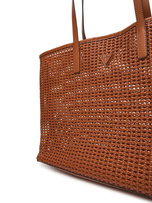 BRIGITTA Bolso shopper tejido con clutch COGNAC - Bolsos Mujer