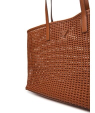 GUESS BRIGITTA Bolso shopper tejido con clutch COGNAC - Bolsos Mujer - 5