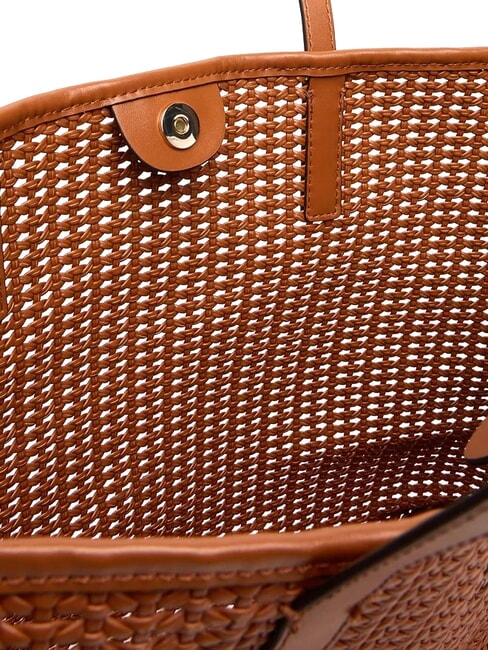 BRIGITTA Bolso shopper tejido con clutch COGNAC - Bolsos Mujer