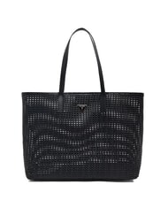 GUESS BRIGITTA Bolso shopper tejido con clutch NEGRO - Bolsos Mujer - 2