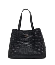 GUESS BRIGITTA Bolso shopper tejido con clutch NEGRO - Bolsos Mujer - 3