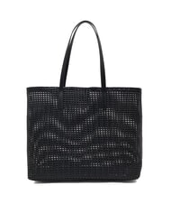 GUESS BRIGITTA Bolso shopper tejido con clutch NEGRO - Bolsos Mujer - 5
