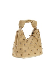 GUESS ISOTTA Bolso bandolera de rafia con aplicaciones de joya lalie belleza natural - Bolsos Mujer - 2