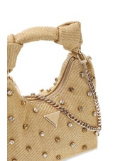 GUESS ISOTTA Bolso bandolera de rafia con aplicaciones de joya lalie belleza natural - Bolsos Mujer - 3