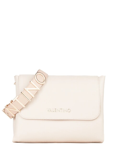 ALEXIA Bolso con logo met&aacute;lico en la bandolera. color crudo - Bolsos Mujer