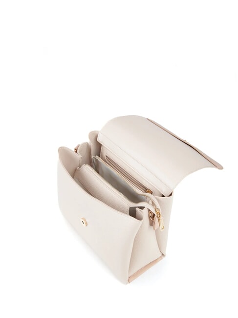 ALEXIA Bolso con logo met&aacute;lico en la bandolera. color crudo - Bolsos Mujer