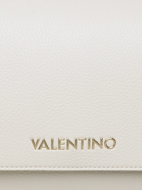 ALEXIA Bolso con logo met&aacute;lico en la bandolera. blanco/cuero - Bolsos Mujer