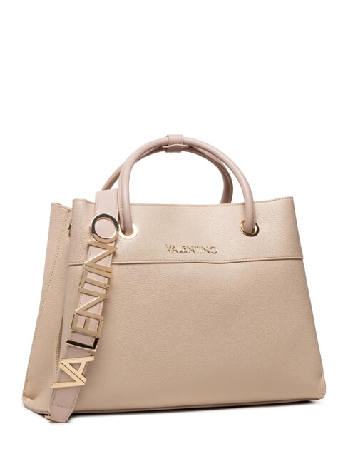 ALEXIA Bolso de mano con correa de hombro con logotipo color crudo - Bolsos Mujer