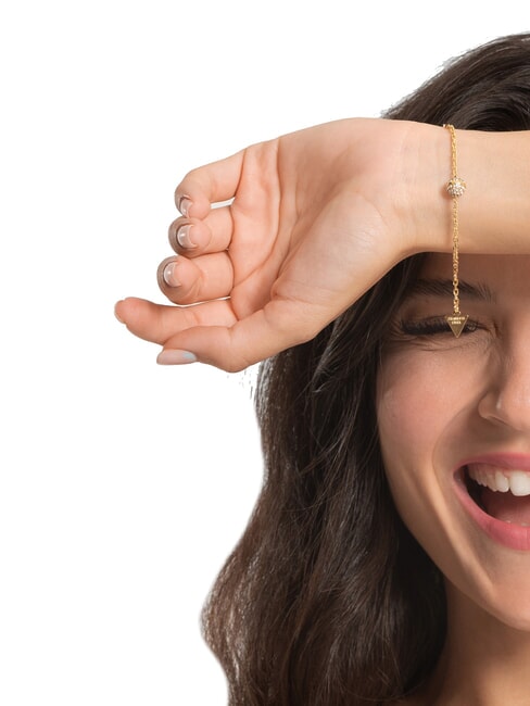 CALYPSO Pulsera con esfera y cristales oro amarillo - Pulseras