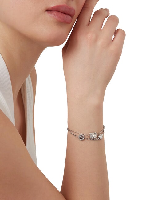 4G LIGHT Pulsera con tres charms SILVER - Pulseras