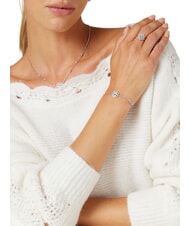 GUESS LA FLEUR Pulsera con charm de flor y cristales SILVER - Pulseras - 2