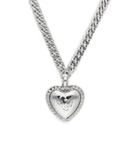 GUESS THAT'S AMORE Collar con colgante de coraz&oacute;n abovedado SILVER - Collares - 2