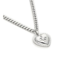 GUESS THAT'S AMORE Collar con colgante de coraz&oacute;n abovedado SILVER - Collares - 3