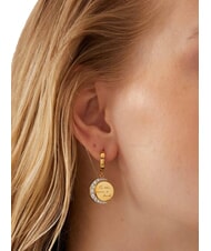 GUESS MOON PHASES Pendientes con medalla y cristales oro amarillo - Pendientes - 2