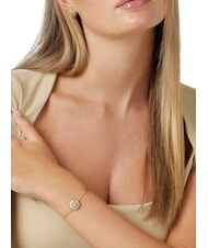 GUESS LA FLEUR Pulsera con medall&oacute;n de flores oro amarillo - Pulseras - 2