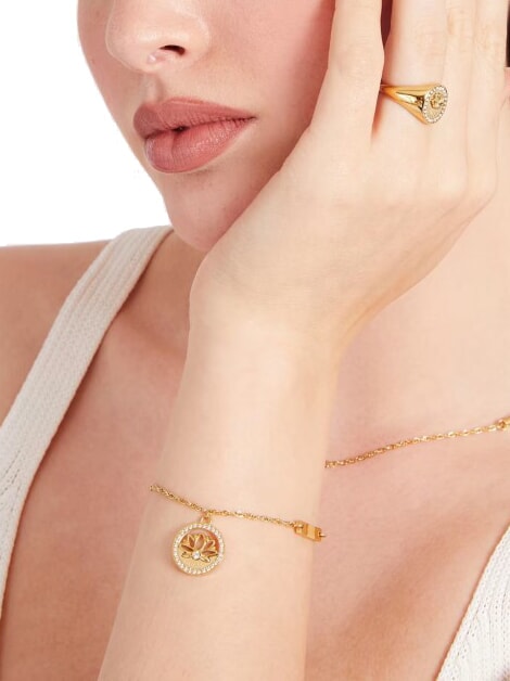 LOTUS COIN Pulsera oro amarillo - Pulseras