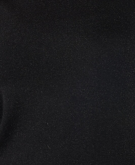 PARANA Cárdigan de cuello redondo de lúrex negro2 - Suéteres de mujer