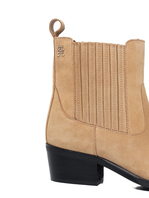 TH SUEDE COWBOY Botines tejanos de ante caqui - Zapatos Mujer