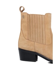 TOMMY HILFIGER TH SUEDE COWBOY Botines tejanos de ante caqui - Zapatos Mujer - 2
