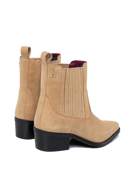 TH SUEDE COWBOY Botines tejanos de ante caqui - Zapatos Mujer